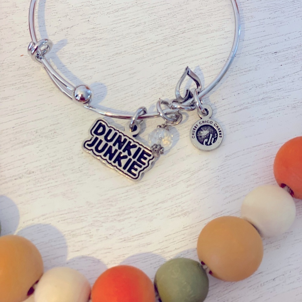 #Dunkie Junkie Coffee Lover 🤎 Bangle Bracelet~ NWT - Picture 2 of 5